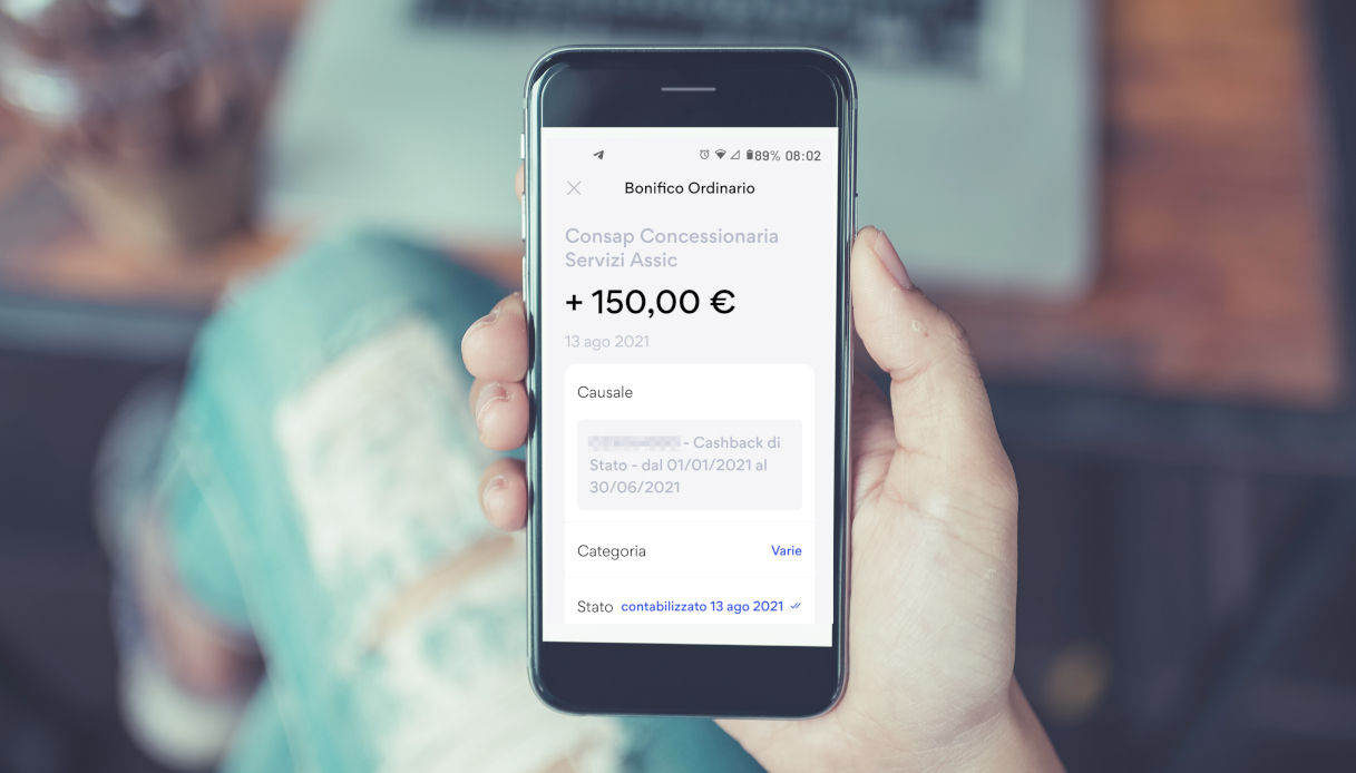cashback-bonifico-consap rimborso